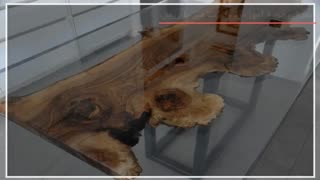 ساخت میز با  رزین اپوکسی مدل رودخانه