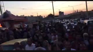 بدرقه پرشور مردم باوفای بندرعباس پس از سخنرانی دکتر احمدی نژاد