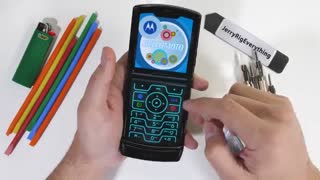 تست مقاومت Motorola Razer