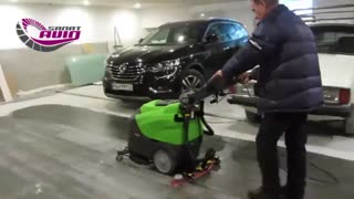 دستگاه اسکرابر برقی | نظافت و شستشوی پارکینگ