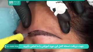 آموزش تتو صورت با دستگاه  میکروپیگمنتیشن