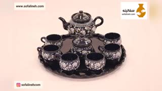 دیزی خوری سفالی آبی فیروزه
