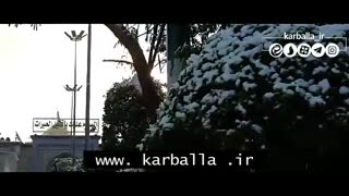 حال و هوای برفی کربلا