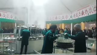 چایخانه دائمی حضرت رضا علیه‌السلام در صحن کوثر حرم مطهر رضوی