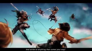 کاور انگلیسی اپنین انیمه attack on titan full version