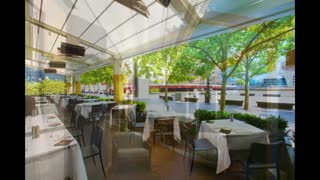 فروشنده سایبان تمام اتوماتیک تالار- کافی شاپ- فست فود- روفگاردن-