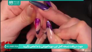 آموزش طراحی ناخن با  ژل در منزل