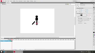 آموزش حرکت دست و پای آدمک به روش فریم فریم در فلش