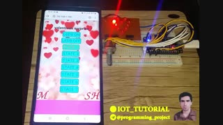 رقص نور چند حالته توسط nodemcu و کنترل آن توسط موبایل و کامپیوتر به مناسبت ولنتاین