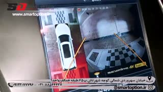 دوربین 360 درجه روی مانیتور هیوندایی سانتافه