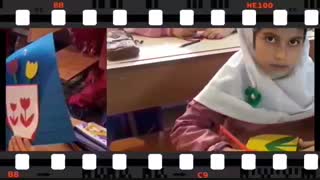 کاردستی و نوشتارهای دانش‌آموزان به مناسبت روز مادر-دبستان نیلوفری