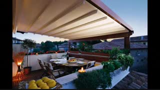 سقف ریلی تالار- سقف برقی فست فود- سایبان متحرک تراس-