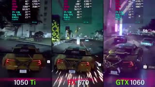 مقایسه قدرت گرافیکی کارت گرافیک RX 570 در مقابل GTX 1050TI و GTX 1060