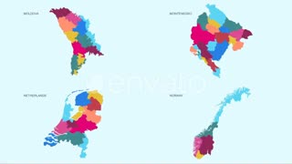 دانلود پروژه افترافکت نقشه کشورهای جهان (رایگان)