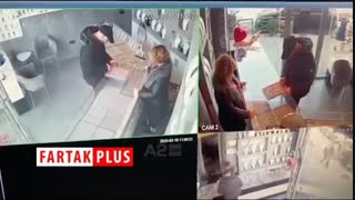 سرقت زیرکانه فروشنده جواهراتی از سارق