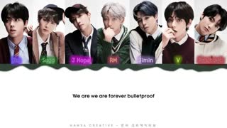 BTS - We Are Bulletproof : The Eternal Lyrics Color Coded Han/Rom/Eng+ترجمه