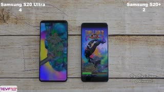مقایسه گوشی سامسونگ +S20 با گوشی سامسونگ S20 Ultra