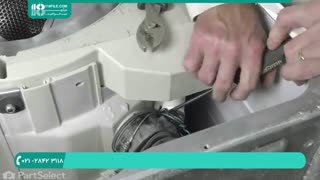 آموزش گام به گام تعمیر لباسشویی-تعویض شیلنگ تخلیه لوله به پمپ