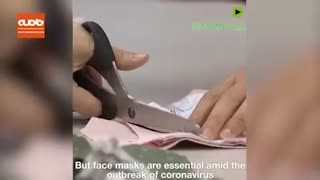 راه حل جالب برای مقابله با کمبود ماسک