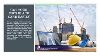 CSCS black card without nvq