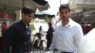 پشت صحنه سریال مانکن با حضور فرزاد فرزین