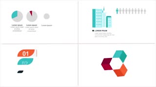 مجموعه 43 المان اینفوگرافیک برای پریمیر - 43 Infographics Elements