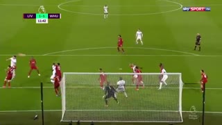 خلاصه بازی پرگل و تماشایی لیورپول 3 - وستهم 2 از هفته 27 لیگ برتر انگلیس