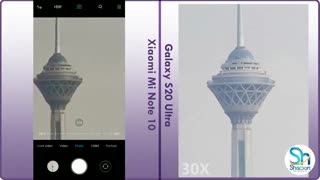 مقایسه دوربین و تست زوم گلکسی اس 20 اولترا با می نوت 10