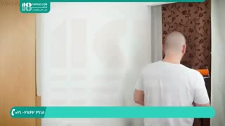 نحوه ی چسباندن کاغذ دیواری