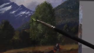 ✅ آموزش نقاشی جزئیات یک منظره کوهستانی