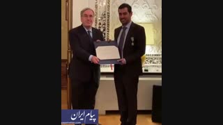شهاب حسینی نشان شوالیه فرانسه را دریافت کرد