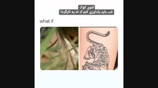 رونمایی از تاتوی ببر جونگ کوکی...!! (taekook/vkook/BTS/ویکوک/تهکوک/بی تی اس)