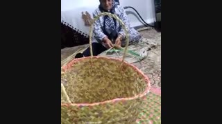 زبیل بافی تولید صنایعدستی گیلان