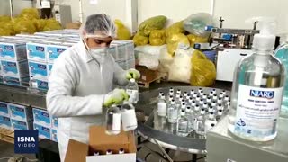 تولید ۲۴ساعته محلول ضدعفونی‌کننده در پی شیوع کرونا
