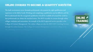 Quantity Surveyor Courses Online in India