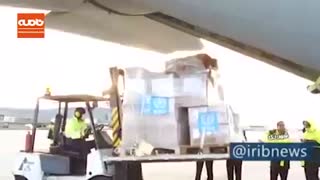 ورود هواپیمای حامل کمک‌های سازمان جهانی بهداشت به ایران