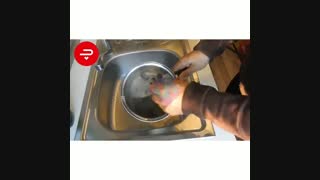 تمیز کردن قابلمه سوخته استیل