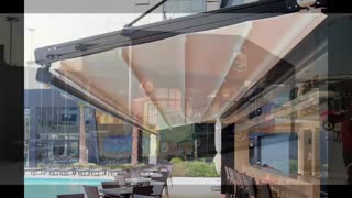 حقانی 09380039391-فروش سقف برقی رستوران بام-سقف جمع شونده حیاط رستوران