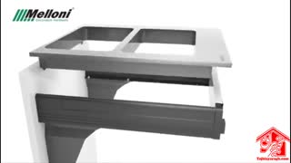 نحوه نصب سطل زباله کابینتی ملونی