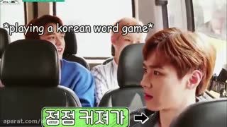 زبان  کره ای vs اعضای خارجی  nct