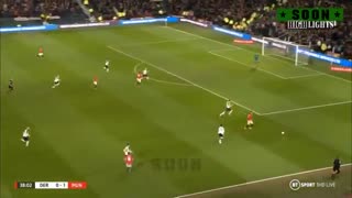 خلاصه بازی منچستریونایتد 3 - دربی کانتی 0 از جام حذفی انگلیس