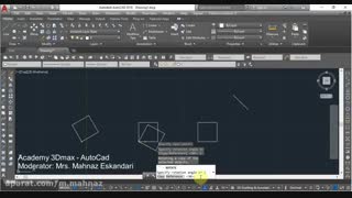آموزش دستور Rotate در اتوکد