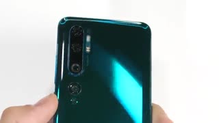 مقاوت شیائومی Mi note 10 در برابر خط و خش