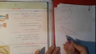 مدارس جوانه ها ی مشهد تدریس ریاضی خانم بی نیاز خط و زاویه  پایه ششم