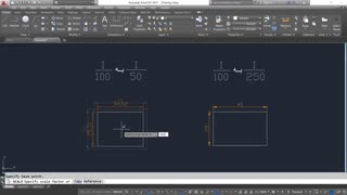 تبدیل مقیاس نقشه های معماری با دستور scale