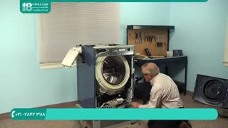 آموزش تعمیر ماشین لباسشویی-جایگزین کردن روکش درب بیرونی