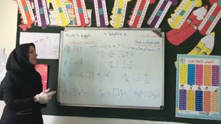 مدارس جوانه ها مشهد حل تمرین و یادآوری مبحث مقایسه اعداد مختلف  (کار مشترک  خانم حفیظی و خانم حمیدی) ریاضی پایه پنجم