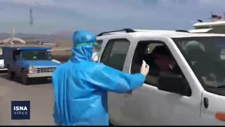 تب‌سنجی و غربالگری در ورودی قزوین