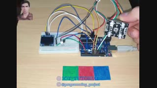 راه اندازی ماژول تشخیص رنگ TCS230 توسط آردینو و السیدی OLED