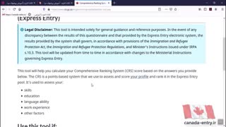 آموزش قدم به قدم محاسبه امتیاز CRS اکسپرس انتری کانادا